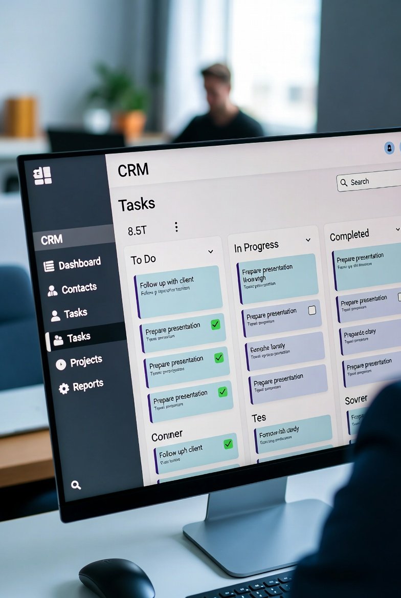 CRM task management workflow from lead follow up to onboarding checklist